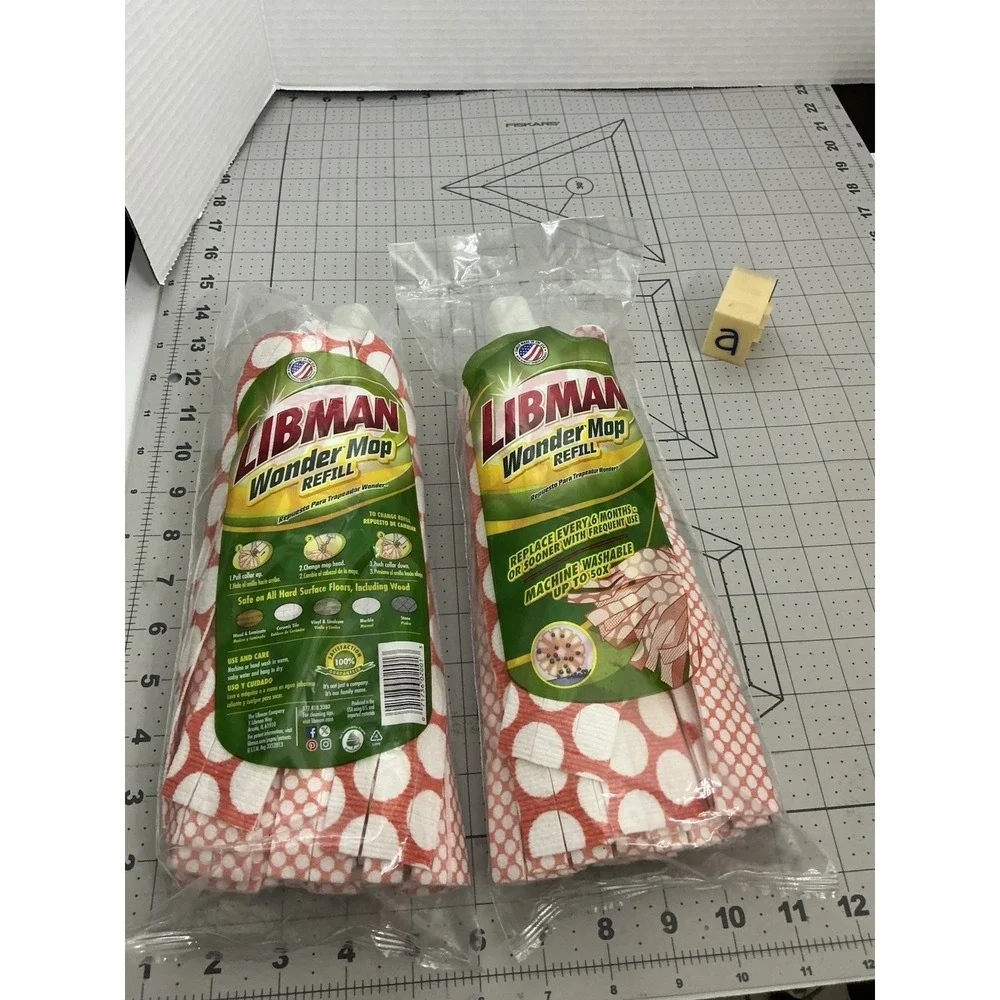 2.  LIBMAN Wonder Mop Refill Machine Washable Brand New 10